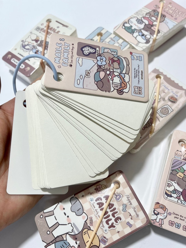 دفترچه مینیمال فانتزی 100 برگ کوچک با ابعاد 8 در 4 سانتیمتر
