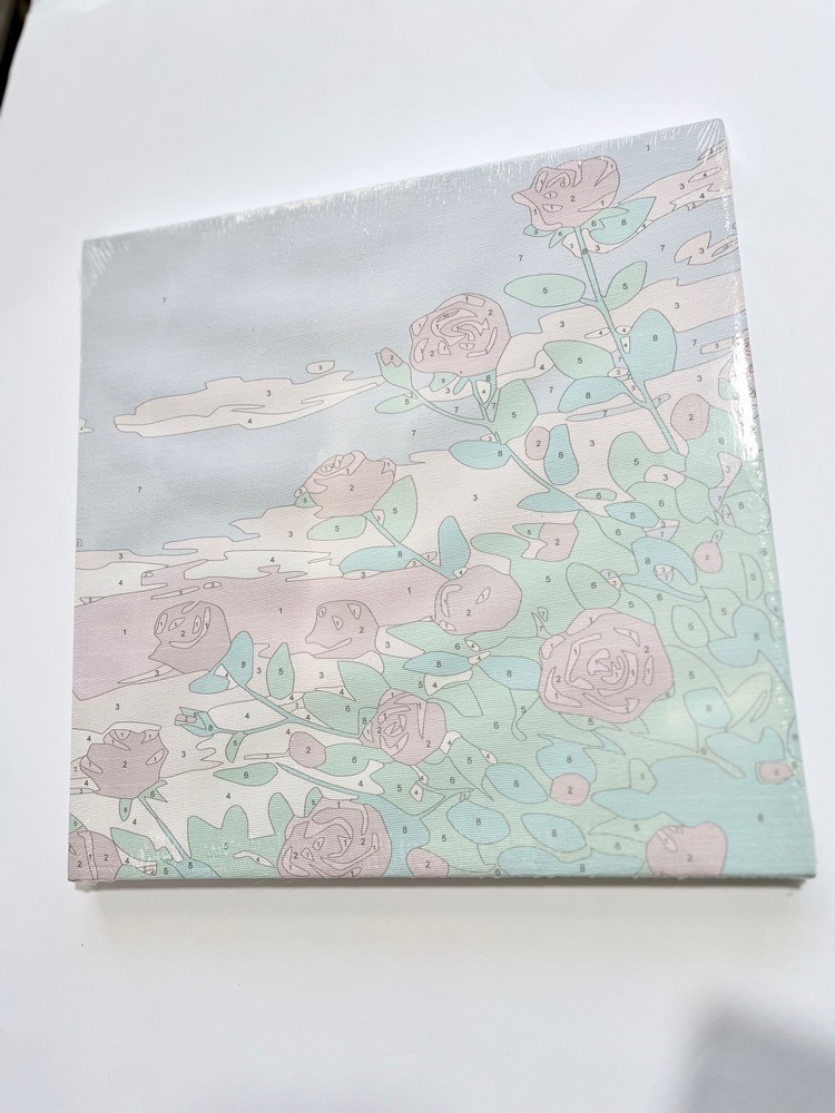 بوم نقاشی آبرنگی بر اساس شماره 30×30 به همراه رنگ، قلممو و آویز دیواری