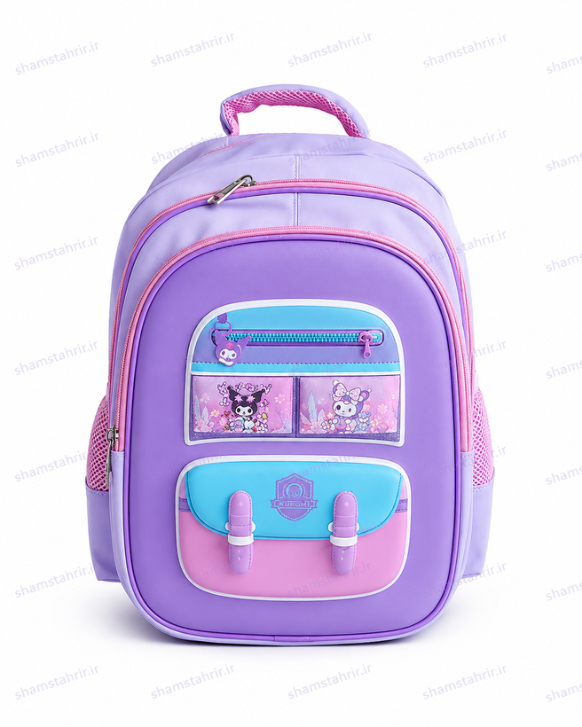 کوله پشتی دخترانه کرومی 3 محفظه وارداتی